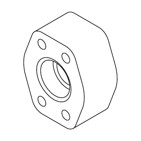 Tompkins Hydraulic Fitting-Flange32 PIPE WELD-32FL C62 WC42-32-32